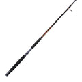 Handcrafted boat spinning rod on white background