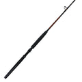 Handcrafted stand-up rod with aluminum butt on white background