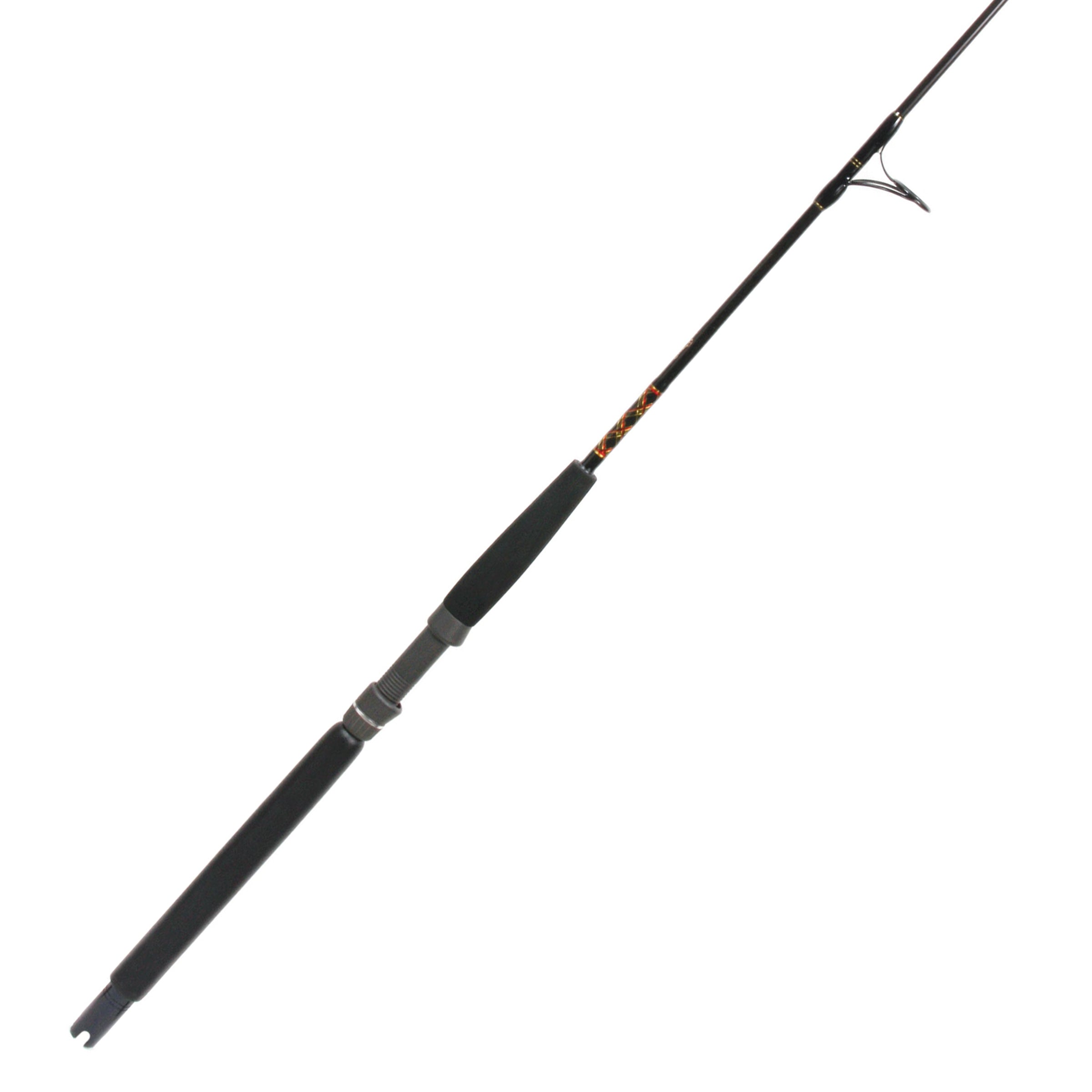Paraflex boat spinning rod on white background