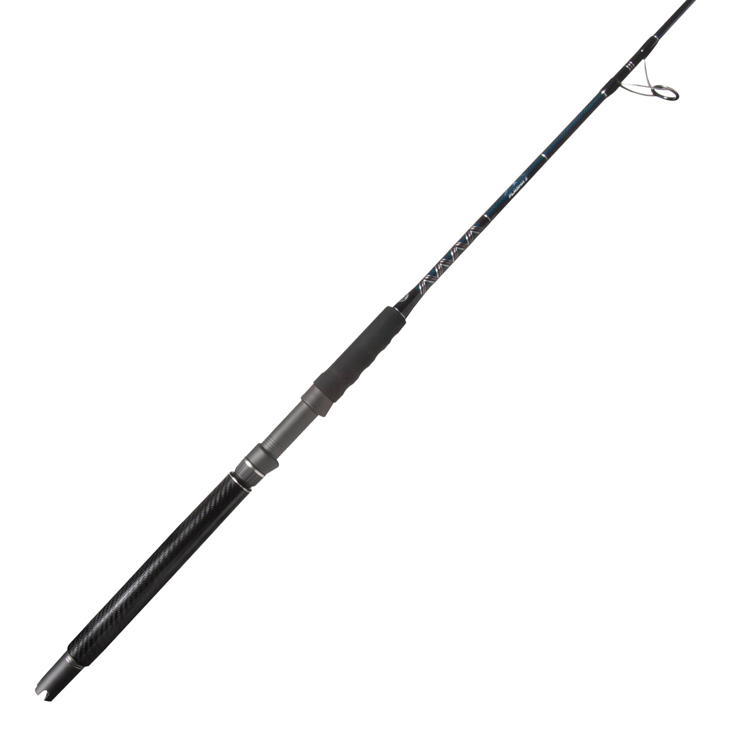 Plasma II boat spinning rod on white background