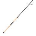 Sequence boat spinning rod with cork grips on white background