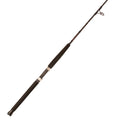 Sequence jigging spinning rod on white background