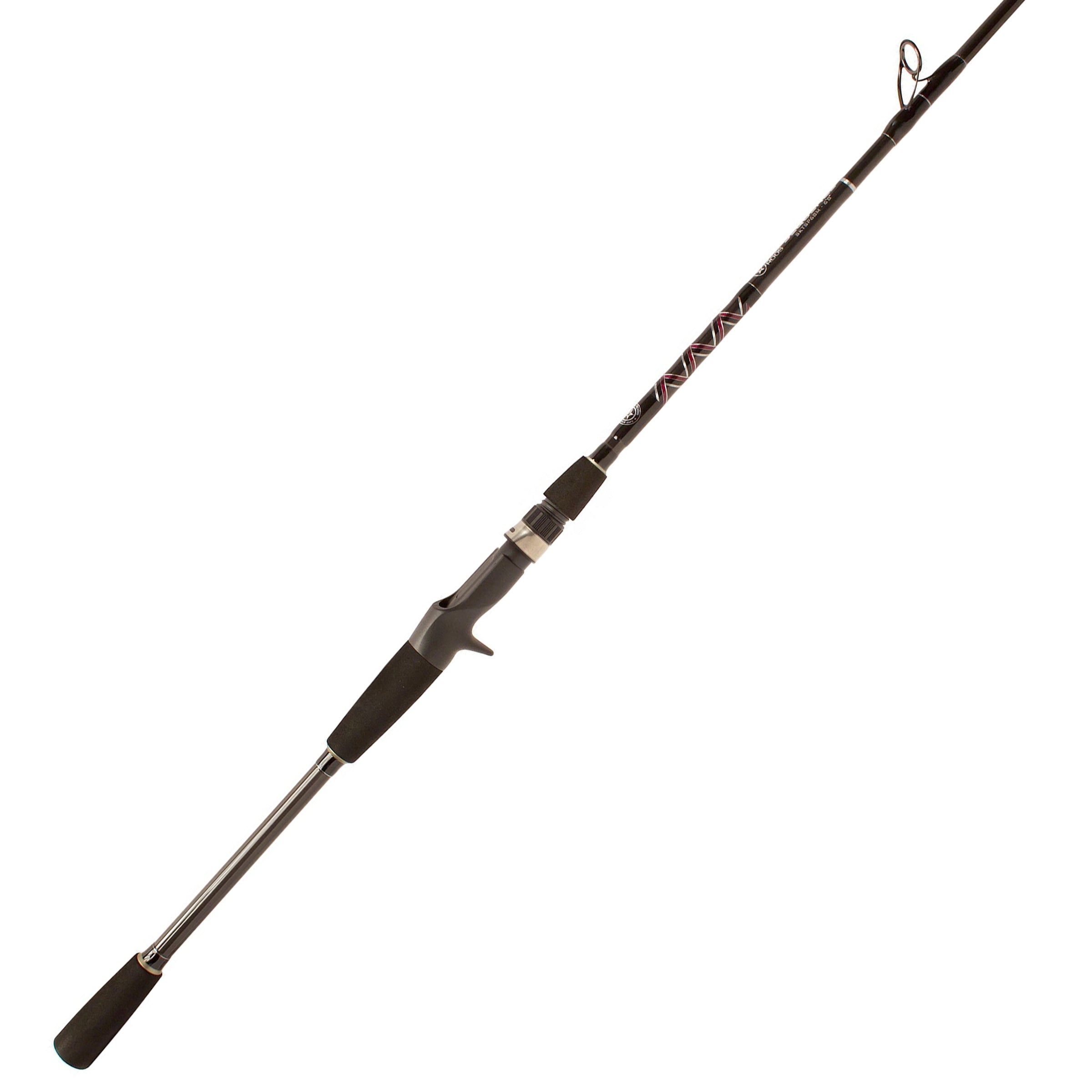 Sequence slow pitch jigging rod on white background
